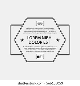 Corporate design template on white background. Useful for advertising, presentations and web design.