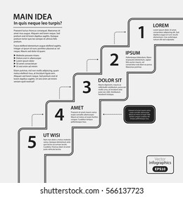 Corporate design template on white background. Useful for advertising, presentations and web design.