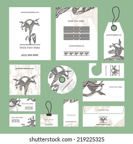 Corporate design. Vector templates.