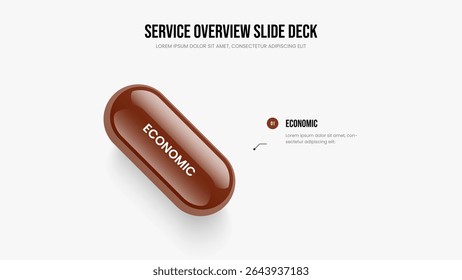 Corporate Development Frame Design Vector Illustration. Creative Planning One Option Diagram Slide Template. Financial Insight 1 Step Infographic Presentation Layout.