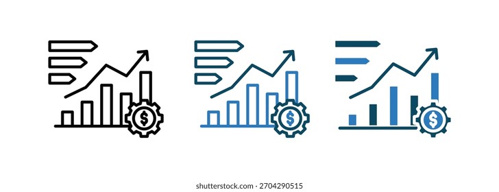 Corporate Development Infographic icon line vector