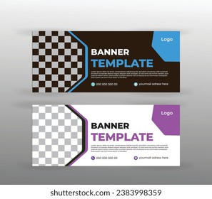 Corporate and Digital Business Marketing Promotion Horizontal Web Banner Design Corporate Identity Template.