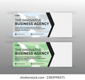 Corporate and Digital Business Marketing Promotion Horizontal Web Banner Design Corporate Identity Template.