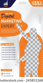 Corporate or digital marketing agency expert business solution social media story template design business stories template geometric shape design