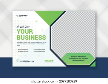 Corporate Digital marketing Banner post promotion and corporate social media post template