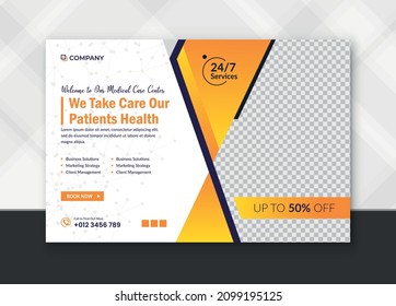 Corporate Digital marketing Banner post promotion and corporate social media post template