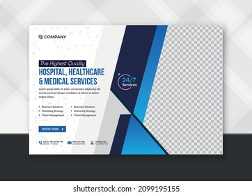 Corporate Digital marketing Banner post promotion and corporate social media post template