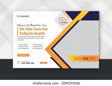 Corporate Digital marketing Banner post promotion and corporate social media post template