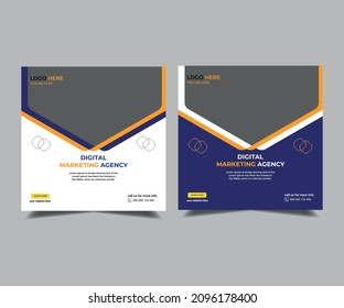 corporate and digital marketing social media post and web banner template, Digital marketing agency, Editable web Banner Post Template, Marketing Social Media Banner, Marketing Expert 