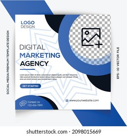 Corporate and Digital Marketing Social Media Post and banner design template