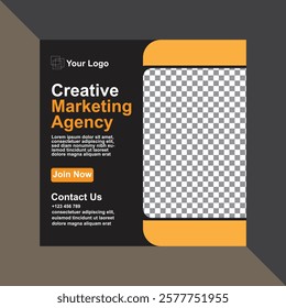 Corporate Digital marketing social media and Instagram post template in Vector format