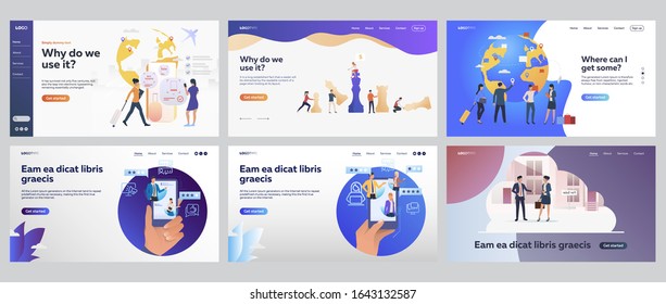 Corporate discussion set. People travelling, chatting online, meeting, chess figures. Flat vector illustrations. Business communication concept for banner, website design or landing web page