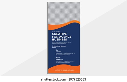 Diseño de tarjetas de rack o volante Dl corporativo.