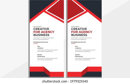 Diseño de tarjetas de rack o volante Dl corporativo.