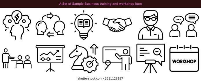 Corporate Document and Office Icons Vector Set