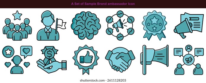Corporate Document and Office Icons Vector Set