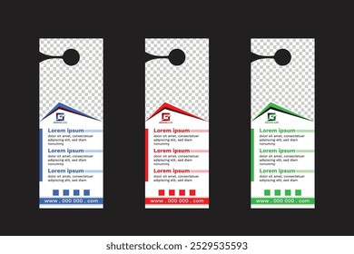 Corporate Türaufhänger Vektor-Design, Türaufhänger Tags, Business Türaufhänger, moderne Türaufhänger, nicht stören