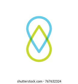 A Corporate Dynamic Line Abstract Logo Icon Vector Illustration