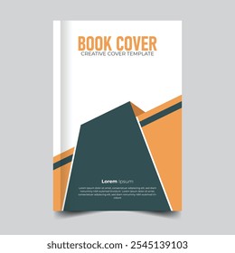 Capa de livro elegante corporativo Capa de livro de estilo criativo, moderno, abstrato e único, capa de livro colorida, novo relatório anual, design de capa de negócios pronto para impressão
