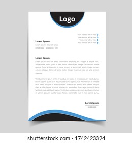 Corporate and elegant business style letterhead templates, Vector illustration.