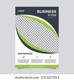 Corporate elegant white flyer template