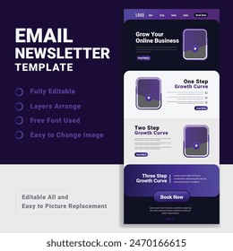 Corporate Sound E-Mail Newsletter Marketing Business Flat Clean Creative Vorlage Design Layout