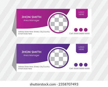 Corporate email signature for all business with white background, unique vector design template.
background email signature template.Creative  clean email signature vector template for your business.