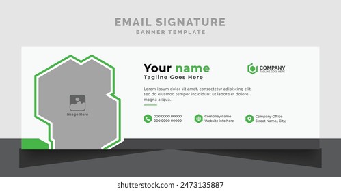 Corporate Email Signature Banner Design Email Footer Layout Sign Template