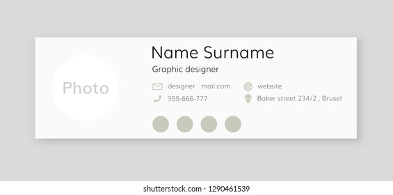  Corporate Email Signature . Blank Email Signature Template 
