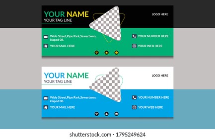 Corporate Email Signature Design 2 color 