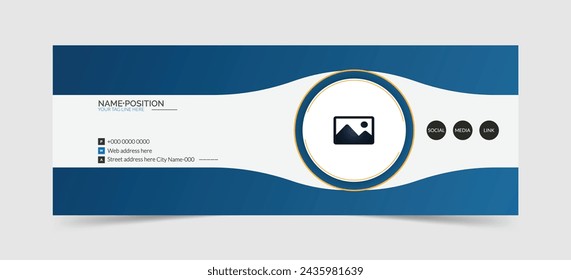 Corporate Email Signature Design And Banner Template Design