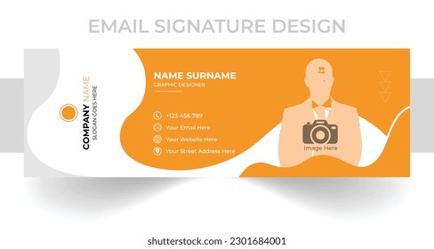 Corporate Email Signature Design or Creative email footer template