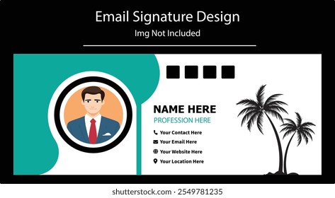 CORPORATE EMAIL SIGNATURE DESIGN, Modern Email Signature Design for Commercial uses.