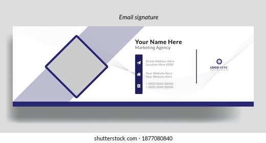 Corporate Email Signature Design Email signature template design. business email signature vector  creative banner 