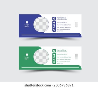 Corporate email signature design template 
