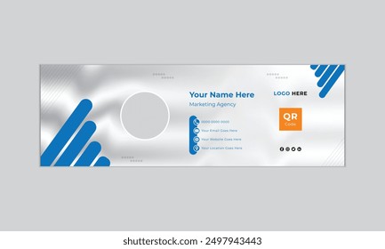 Corporate Email Signature Mesh template design 