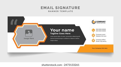 corporate email signature modern creative template mailers personal electronic mail banner design