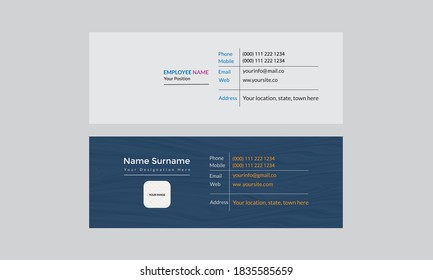 Corporate E-mail signature template design