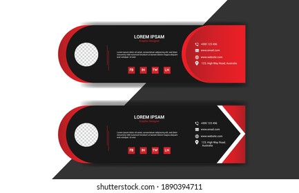 Corporate Email signature template design.