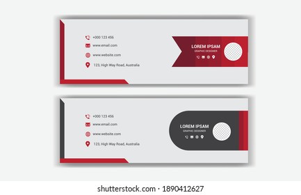 Corporate Email signature template design.