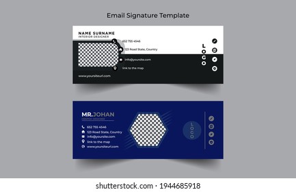 Corporate Email Signature Template. email signature template design layout