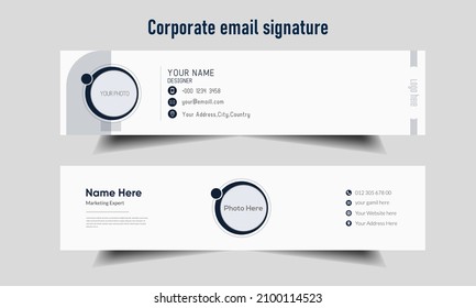 Corporate Email Signature template design