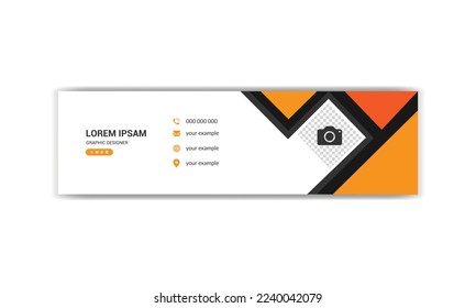 Corporate Email signature template design.