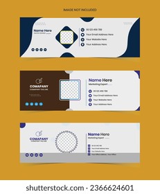 Corporate email signature template design