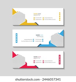 corporate email signature template design