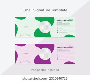 Corporate email signature template. This is a clean eye-catchy professional email signature template for all types of business. Easy to edit everything in this template.