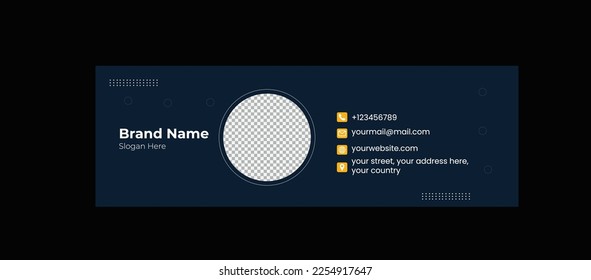 Corporate email signature template vector. 
Corporate email signature vector design. 
Creative email signature template. 