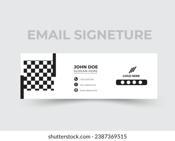 Corporate Email Signeture Design with 2 colors.