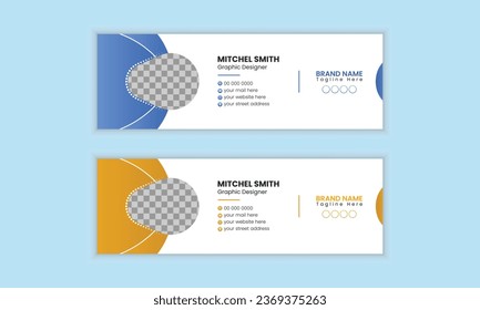 Corporate Email-signature design template bundle.