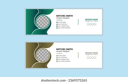Corporate Email-signature design template bundle.